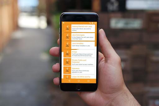 Tutorial for android :Learn Android, Java & Kotlin - Image screenshot of android app