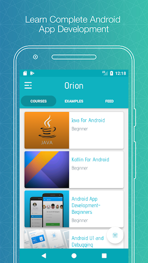 Tutorial for android :Learn Android, Java & Kotlin - Image screenshot of android app