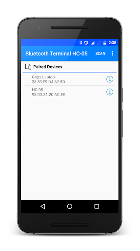 Bluetooth Terminal HC-05 - عکس برنامه موبایلی اندروید