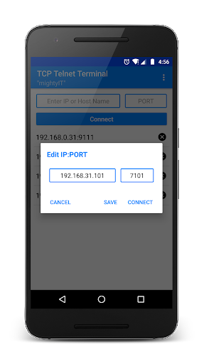 TCP Telnet Terminal - Image screenshot of android app