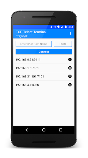 TCP Telnet Terminal - Image screenshot of android app
