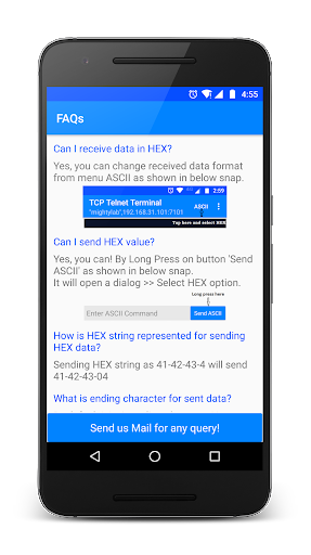 TCP Telnet Terminal - Image screenshot of android app