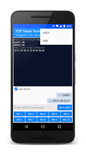 TCP Telnet Terminal - Image screenshot of android app