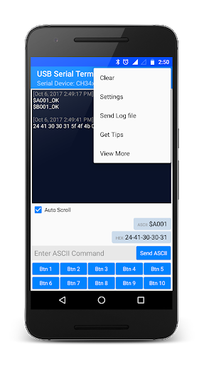 USB Serial Terminal - Image screenshot of android app