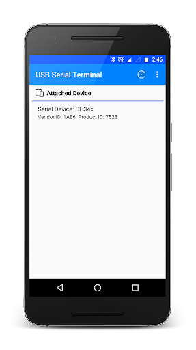 USB Serial Terminal - Image screenshot of android app
