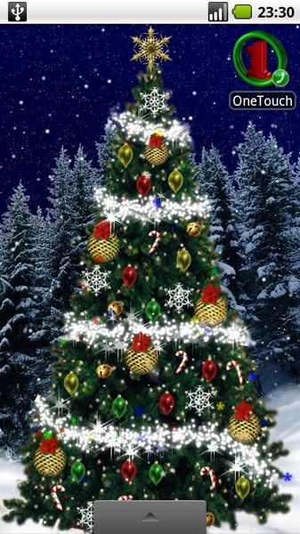 Christmas Tree Live Wallpaper - Image screenshot of android app