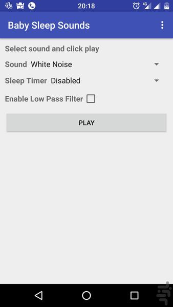 صدای خواب مخصوص نوزادان و کودکان - عکس برنامه موبایلی اندروید