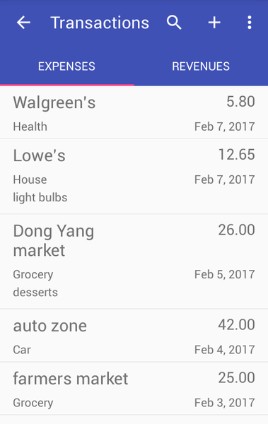 Budget Watch - عکس برنامه موبایلی اندروید