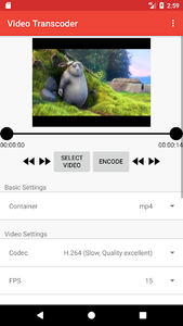 Video Transcoder - عکس برنامه موبایلی اندروید