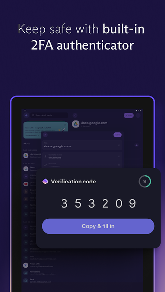 Proton Pass: Password Manager - عکس برنامه موبایلی اندروید