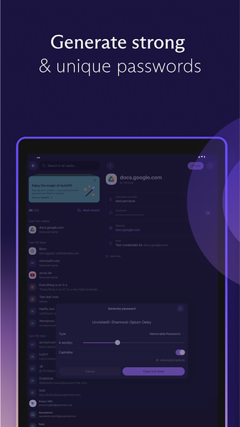 Proton Pass: Password Manager - عکس برنامه موبایلی اندروید