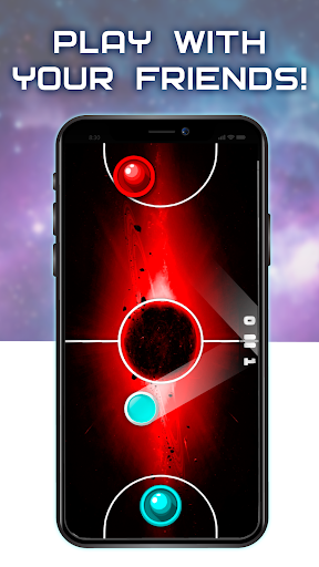 Two Player Games: Air Hockey - Gameplay image of android game