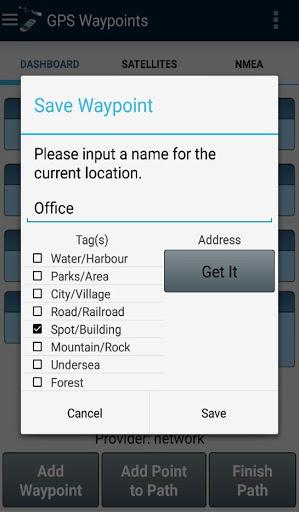 GPS Waypoints - عکس برنامه موبایلی اندروید