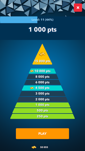 Pyramid Quiz - Gameplay image of android game