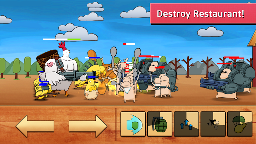 Chicken VS Man - Gameplay image of android game