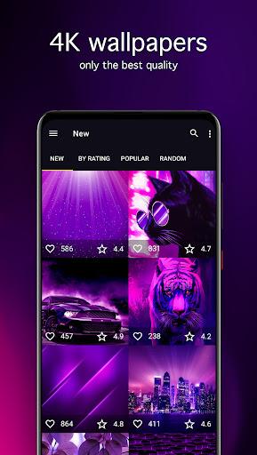 Purple Wallpapers 4K - Image screenshot of android app
