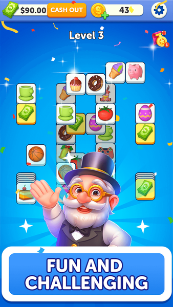 Cartoon Tile: Puzzle Cash - Gameplay image of android game