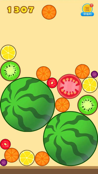 Watermelon Merge Game - Gameplay image of android game