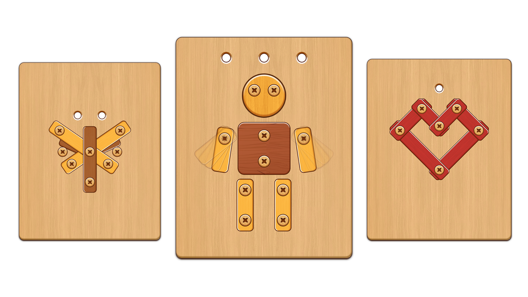 Nuts and Bolts Woody Puzzle - عکس بازی موبایلی اندروید