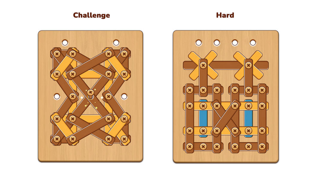 Nuts and Bolts Woody Puzzle - عکس بازی موبایلی اندروید