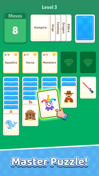 Card Solitaire: Word Game - Gameplay image of android game