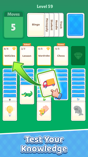 Card Solitaire: Word Game - عکس بازی موبایلی اندروید