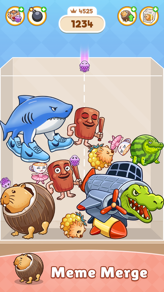 Brainzot Drop: Animal Merge - Gameplay image of android game