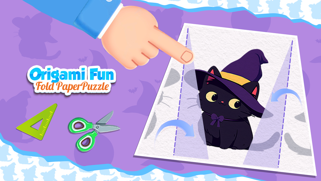 Origami Fun: Fold Paper Puzzle - Gameplay image of android game