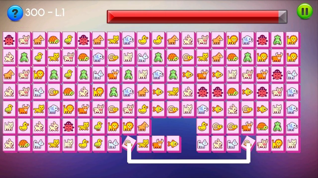 Onet Connect Kawaii Animal - Gameplay image of android game