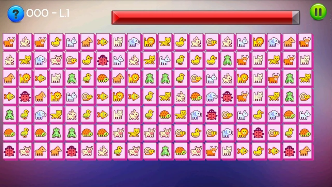 Onet Connect Kawaii Animal - Gameplay image of android game