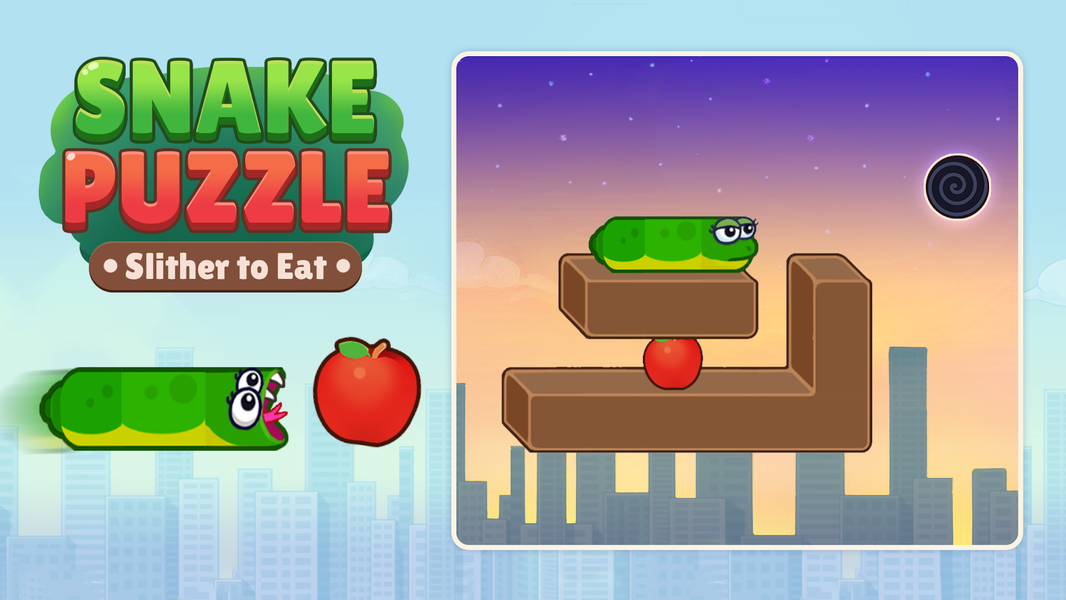 Snake Puzzle: Slither to Eat - عکس بازی موبایلی اندروید