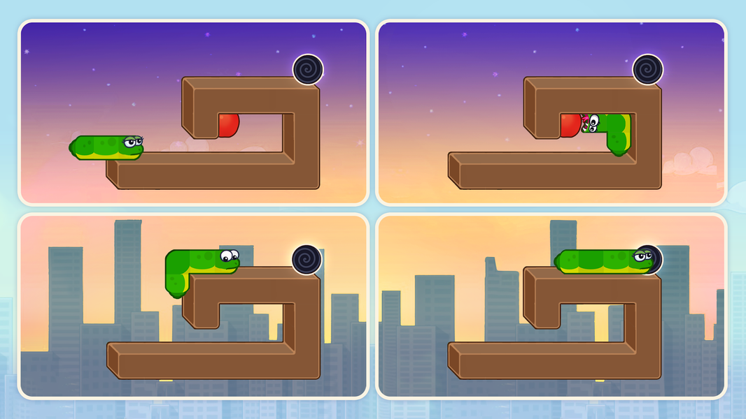 Snake Puzzle: Slither to Eat - عکس بازی موبایلی اندروید