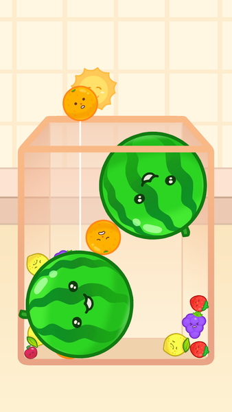 Fruit Party - Drop and Merge - Gameplay image of android game