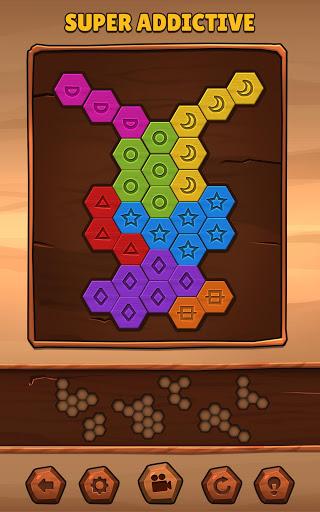 Hexa Wood Puzzle - Gameplay image of android game