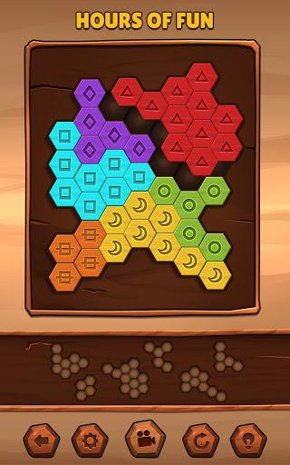 Hexa Wood Puzzle - Gameplay image of android game
