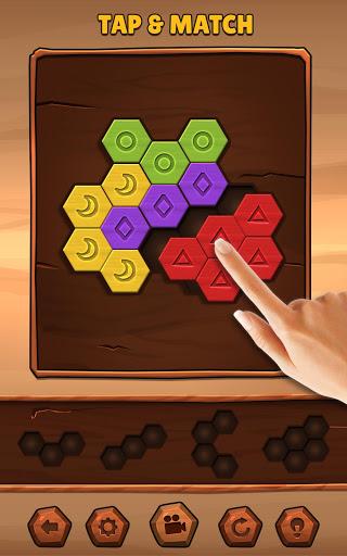Hexa Wood Puzzle - Gameplay image of android game