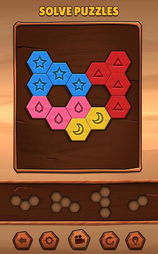 Hexa Wood Puzzle - Gameplay image of android game