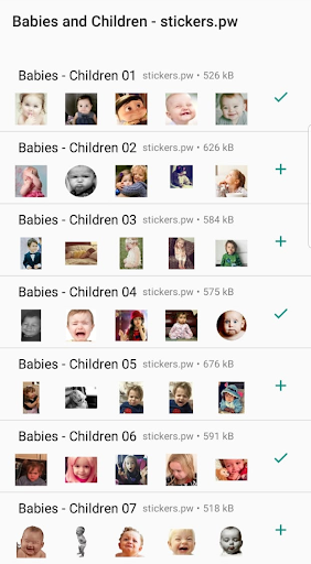 Stickers: Babies Children Cute - عکس برنامه موبایلی اندروید