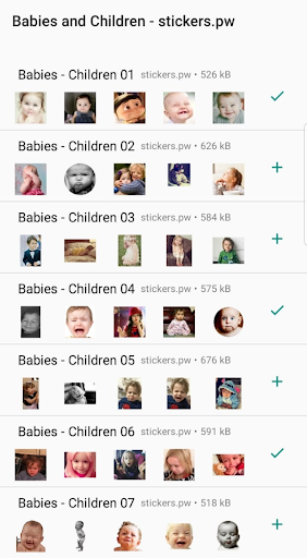 Stickers: Babies Children Cute - Image screenshot of android app