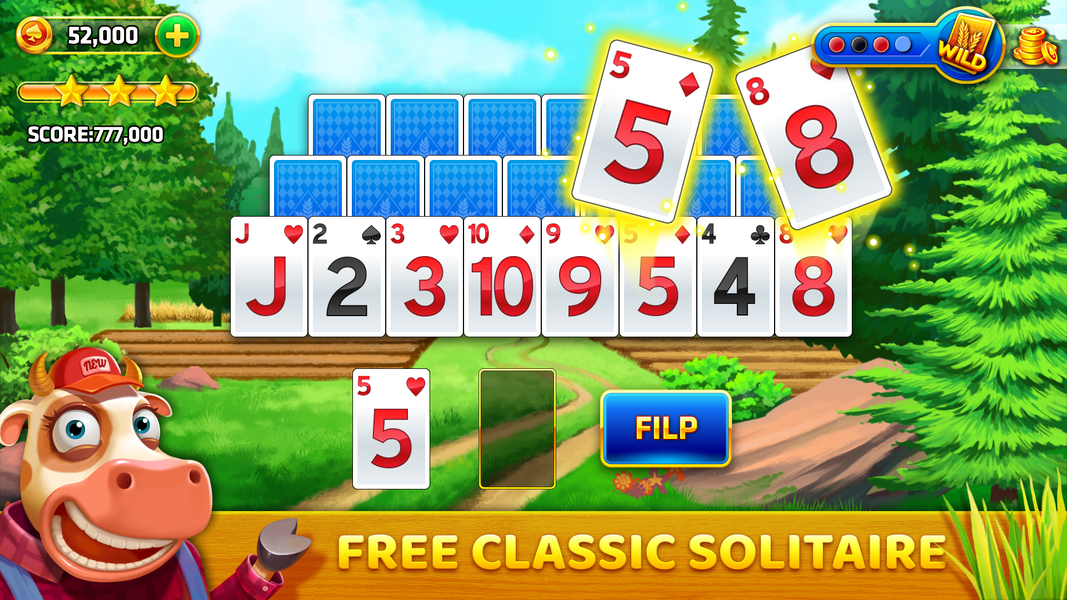Pyramid Solitaire - Farm Trip - Gameplay image of android game