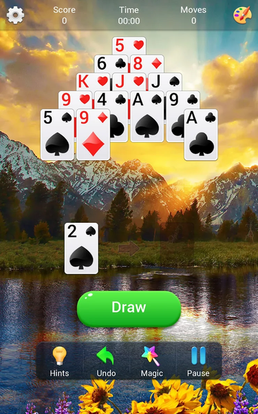 Pyramid Solitaire - Gameplay image of android game