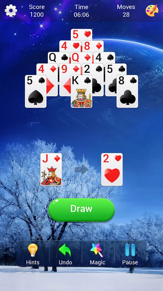 Pyramid Solitaire - Gameplay image of android game