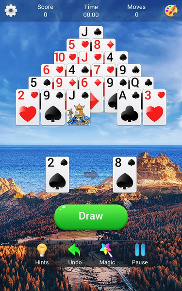 Pyramid Solitaire - Gameplay image of android game