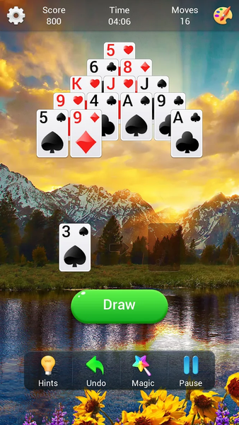 Pyramid Solitaire - Gameplay image of android game