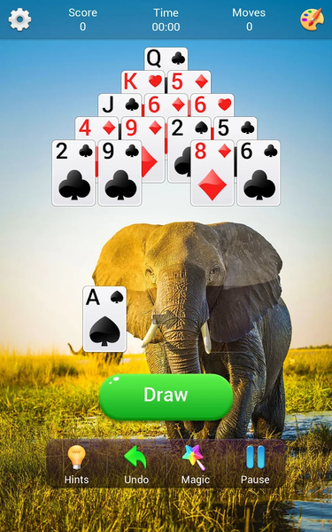Pyramid Solitaire - Gameplay image of android game