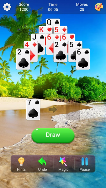 Pyramid Solitaire - Gameplay image of android game