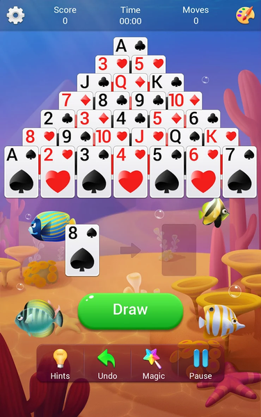 Pyramid Solitaire - Gameplay image of android game