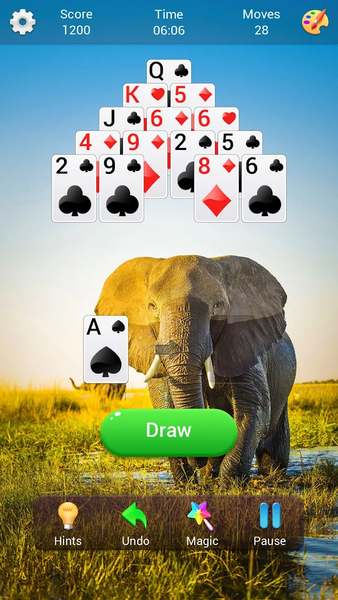 Pyramid Solitaire - Gameplay image of android game