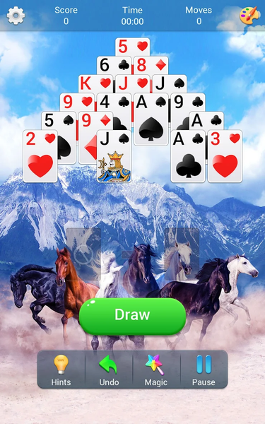 Pyramid Solitaire - Gameplay image of android game