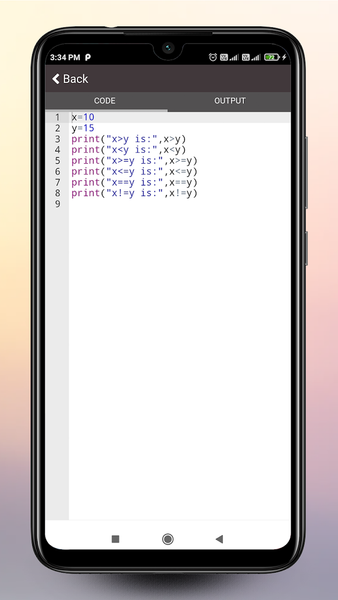 Python Code Play - Image screenshot of android app